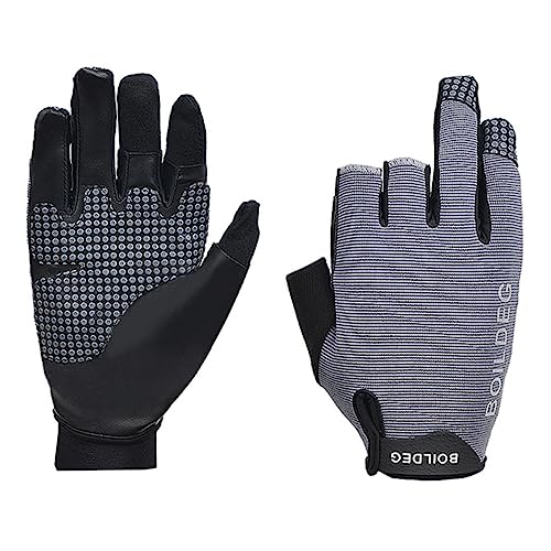 MUELODSIC 1 Paar Reflektierende Handschuhe Uv-Handschuhe Herren Angelzubehör Winterhandschuhe Handschuhe Für Männer Ski-Maske Segelhandschuhe Fischhandschuhe Angelhandschuhe Herren Grey von MUELODSIC