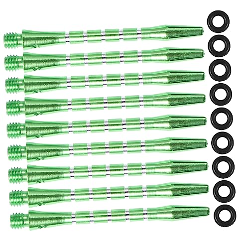 MUELODSIC 20St Zubehör Darts für Brett Aluminiumwellen Dartsflüge Dartscheibe zwirn rankstab Metall Wellen aus Aluminiumlegierung Wurfspielzeug Dartschäfte Green von MUELODSIC