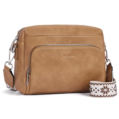 MUIIKOLA Umhängetasche Damen,Crossbody Bag Damen Klein，Damen-umhängetaschen PU Leder, Umhängetasche Damen mit Verstelbaar Schultergurt von MUIIKOLA