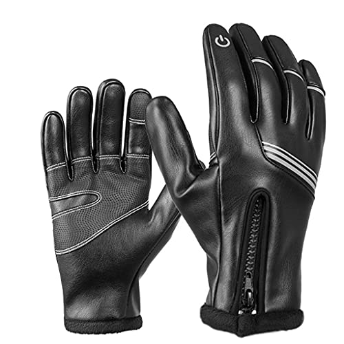MULAIDI Dämpfende Handschuhe für den Winter, warm, Outdoor-Sport, Touchscreen-Handschuhe, rutschfest, kaltes Wetter, Snowboard-, Ski- und Schnee-Handabdeckung, Fahrradhandschuhe von MULAIDI
