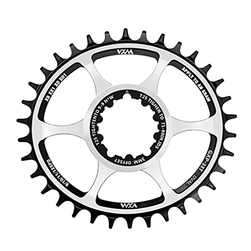 MULAIDI Ovales Kettenblatt für Fahrrad, 3 mm, 32 t, 34 t, 36 t, Offset, für 8/9/10/11/12s Xo Gxp11 X1 Kettenblatt von MULAIDI