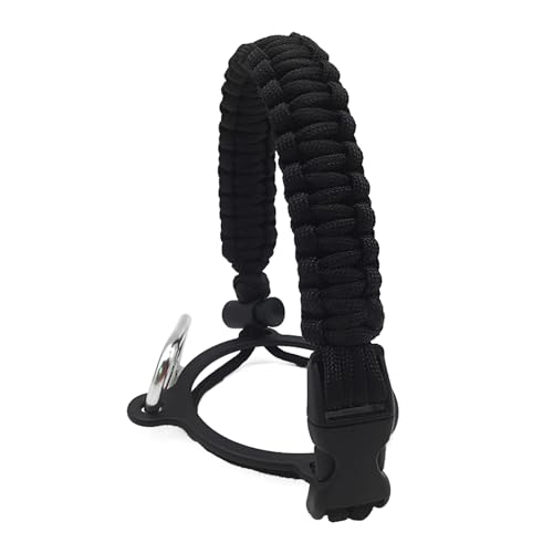 MULAIDI Wasserflaschengurt, Paracord-Griff mit Sicherheitsschnur, Paracord-Griff, Karabiner, Wasserflaschengriff, Gurt für Outdoor-Wasserflaschengriffschnur von MULAIDI