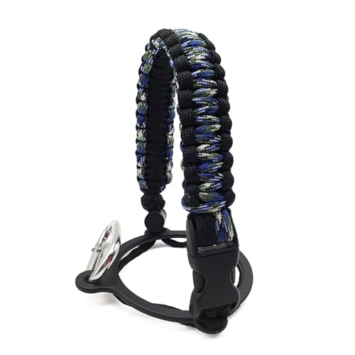 MULAIDI Wasserflaschengurt, Paracord-Griff mit Sicherheitsschnur, Paracord-Griff, Karabiner, Wasserflaschengriff, Gurt für Outdoor-Wasserflaschengriffschnur von MULAIDI