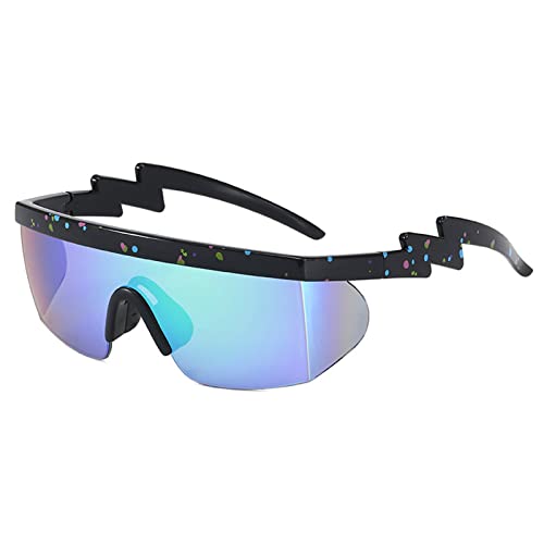 Polarisierte Sport-Sonnenbrille für Damen und Herren, Sonnenbrille, Rennradbrille, Mountainbike, Straße, Sport-Sonnenbrille für Herren, Sport-Sonnenbrille für Damen, polarisiert, UV-Schutz, Sport von MULAIDI