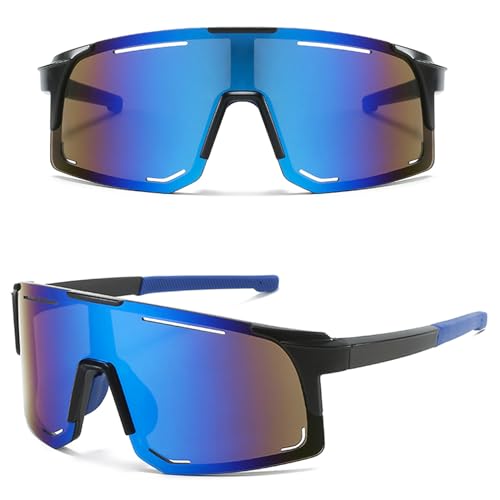 MUSELK Sport Sonnenbrille Herren Damen Fahrradbrille Sunglasses Polarisierte Sonnenbrille für Outdooraktivitäten MTB Rennrad Radfahren Biking Ski Sonnenbrille mit UV400 von MUSELK