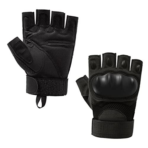 MUSISALY 1 Paar Halbfinger-fahrradhandschuhe Warme Unisex-Handschuhe Handschuhe Für Das Fitnessstudio Vollfingerhandschuhe Fitness-Handschuhe Halbfingerhandschuhe Anti-mikrofaser Black von MUSISALY