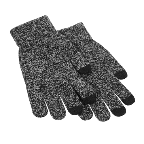 MUSISALY 1 Paar Herbst Und Winterstrickhandschuhe Warme Handschuhe Herrenhandschuhe Fahrhandschuhe Winterhandschuhe Herrenhandschuhe Für Kaltes Wetter Touchscreen Handschuhe von MUSISALY