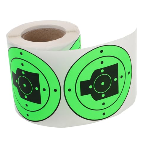 MUSISALY 1 Rolle Zielpapier Schießen Zielaufkleber Aus Fluoreszierendem Papier Tragbares Zielpapier Selbstklebende Zielscheiben Zum Schießen Zielpaster Light Green Fluoreszierendes Papier von MUSISALY