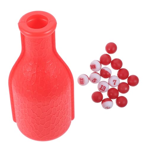 MUSISALY 1 Satz Billardzubehör Tragbare Billardflasche Snooker-Flaschen-Requisiten Requisiten Für Billardflaschen Shaker-Flasche Billardkugeln, Spielzeug-Requisiten Plastik Rot von MUSISALY