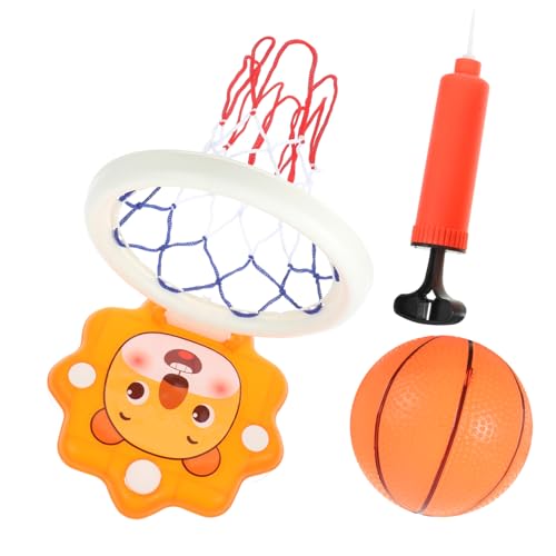 MUSISALY 1 Satz Hängender Basketballständer Kinderspielzeug Basketballkorb Zur Wandmontage Basketballspielzeug Für Jungen Mini-sportspiele Basketballrahmen Für Kinder Orange Plastik von MUSISALY