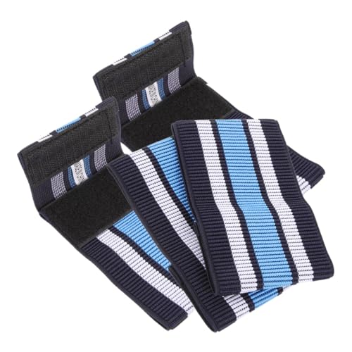 MUSISALY 2 Paar Gürtel Lifting Straps hosenträger Fahrradhosenband Elastic Belt Gummibund Gadget Stiefel REIT-Leggingsband Hosenöffnungsband Reiten verstellbare Beinschlaufen Gummiband Blue von MUSISALY