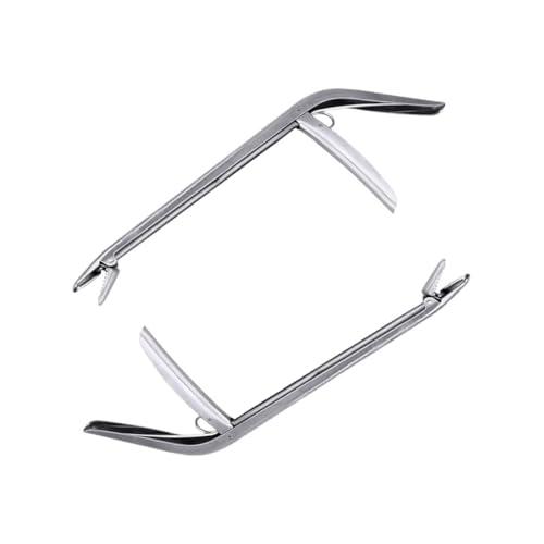 MUSISALY 2 STK Aal-Clip Angelhakenzange Angelgeräte Fischlippengriffwerkzeug Forelle Fishing Tackle Fishing Accessories langlebige Angelgriffklemme Fischkontrolleur 420er Edelstahl Silver von MUSISALY