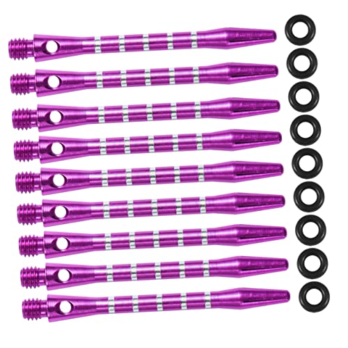 MUSISALY 20St Dartzubehör Dartschäfte aus Aluminium Dartschaft -Zubehör -Schäfte mit weicher Spitze Ersatz-Dartschäfte zwirn rankstab Metall Shaft Wurfspielzeug Violett MUSISALY 20St Dartzubehör Dartschäfte aus Aluminium Dartschaft -Zubehör -Schäfte mit weicher Spitze Ersatz-Dartschäfte zwirn rankstab Metall Shaft Wurfspielzeug Violett von MUSISALY