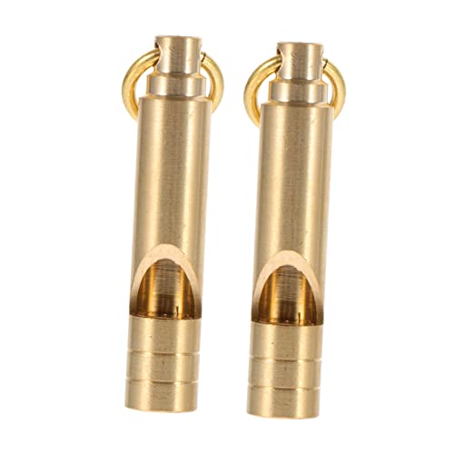 MUSISALY 2Pcs Vintage Messing Pfeife Pfeife Zinn Pfeife für Outdoor-Aktivitäten MUSISALY 2Pcs Vintage Messing Pfeife Pfeife Zinn Pfeife für Outdoor-Aktivitäten von MUSISALY