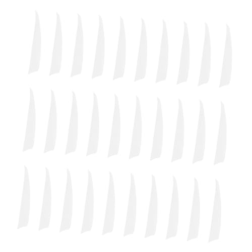 MUSISALY 30St und Bogen Ersatzpfeilschwanz Pfeilfahne Pfeilschwanz-Zubehör Bogen Bogenschießen- praktisches Pfeilzubehör für das Bogenschießen Truthahnfeder Weiß von MUSISALY