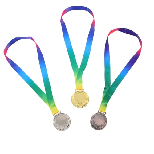 MUSISALY 3St sportliche Medaille Sportspielzeug Spielpreismedaillen Halsketten für Kinder Kindermedaille belohnung kinder medaillen für kinder Medaillen aus Metall Medaillen von MUSISALY