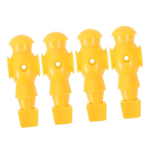 MUSISALY 4 Stück Tischfußballmaschine Tischfußball Figuren Tischfußball Spieler Tischfußball Action Figuren Fußball Figuren Set Teile für Tischfußball Kickerspieler-Statue Plastik Yellow von MUSISALY