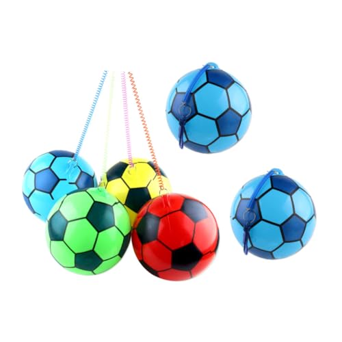 MUSISALY 6 Stück Aufblasbare Bälle Für Kinder Im Freien Elastische Kette Fußball Trainingsbälle Ideal Für Sport Und Spielaktivitäten Farbenfroh Und Spaß Für Jungen von MUSISALY