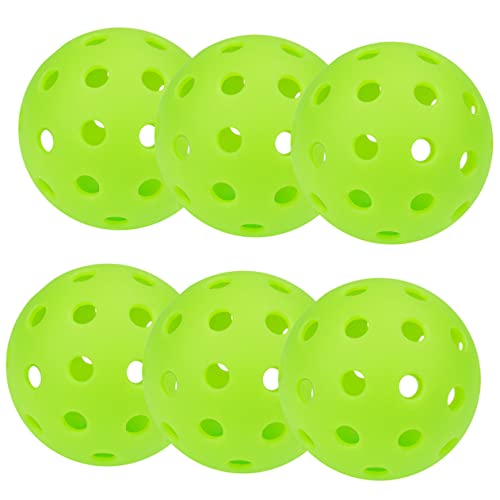 MUSISALY 6st Leuchtender Gurkenball Übungsball Lochkugeln Multifunktions-lochbälle Golfbälle Für Kinder Leuchtende Kugel Outdoor-Accessoire Verschleißfeste Lochkugel Light Green Sport von MUSISALY