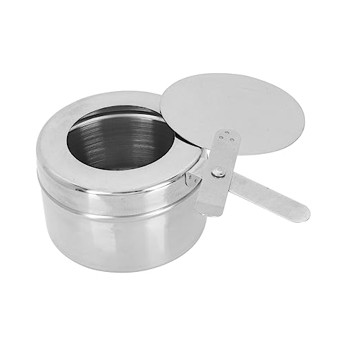 MUSISALY Hot-Pot-Brennstoffkern Feuerstelle zum Reiben auf dem Tisch Campinggas tragbarer Campingkocher Kraftstoffhalter für Chafer Outdoor Kochen draußen Kochen Stahlofen Kochherd Silver von MUSISALY