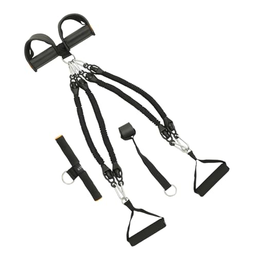 MUSISALY Indoor Multifunktionales Elastisches Zugseil Pedal Expander Fitnessgerät Für Muskelaufbau Widerstandsbänder Für Zuhause Ideal Für Krafttraining Und Flexibilität von MUSISALY