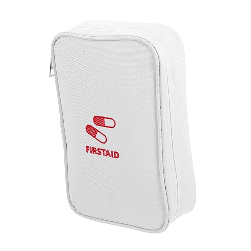 MUSISALY Mini-erste-Hilfe-set Kleine Erste-Hilfe-Tasche Aufbewahrungstasche Für Medikamente Reisetasche Organizer-Tasche Für Medizinische Versorgung Reiseapotheke Oxford-Stoff Weiß von MUSISALY