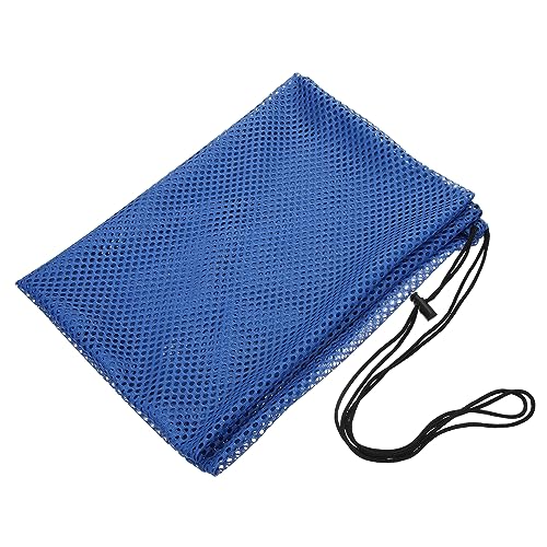 MUSISALY Netzbeutel Netzbeutel Basketballtasche Mesh-Reise-Organizer-Taschen Mesh-Sporttasche Multifunktionstaschen Für Bälle Mini-Sporttasche Mesh-Taschen Kordelzug Gittergewebe Blue von MUSISALY