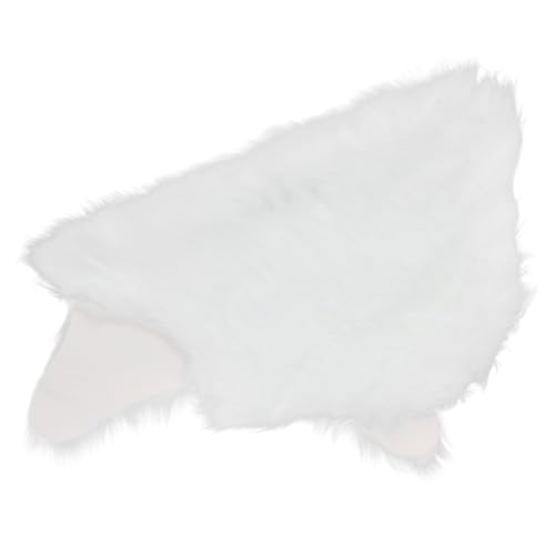 MUSISALY Schaffell kunstpelz Faux fur sitzkissen eckbank gemütlich Comfy teppichen Comforter Teppich mauspad knüpfteppich holzboden stuhlauflage teppichboden Sitzpolster Stuhlbezug Weiß von MUSISALY