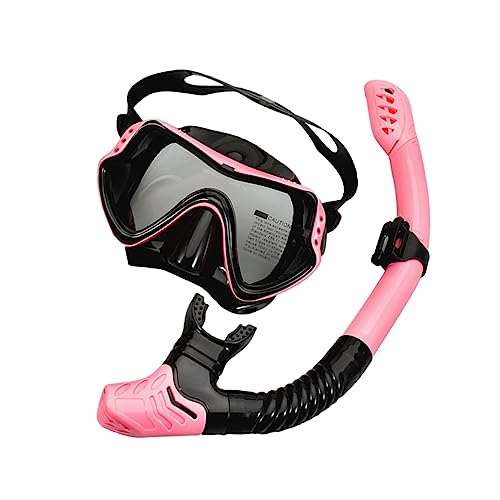 MUSISALY Schwimmbrille Für Erwachsene Rosa Mit Anti Fog Beschichtung Inklusive Atemschlauch Und Gürtel Für Optimales Schnorcheln Ideal Für Freizeit Und Profisportler von MUSISALY