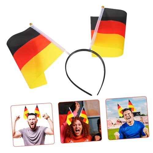 MUSISALY Stirnband Für Europapokal-Fans Stirnbänder Mit Länderflaggen Kopfschmuck Mit Deutschland-Flagge Stirnband Mit Nationalflagge Urlaub Haarband Stirnbänder Mit Nationalflaggen Stoff von MUSISALY