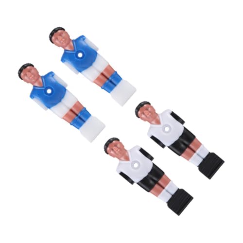 MUSISALY Tischfußball Figuren Set Fußballspieler Für Tischkicker Schwarze Spieler Weißer Kleidung Und Schwarze Spieler Blauer Kleidung Zubehör Für von MUSISALY