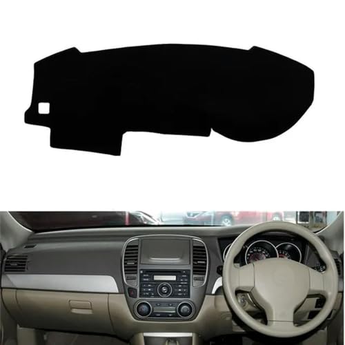 MUTYNE - Armaturenbrett-Abdeckung fürs Auto Schutz für die Mittelkonsole Teppich, Armaturenbrett-Matte Sonnenschutz - passt für Nissan Bluebird Sylphy Almera G11 2005-2011 2012 von MUTYNE