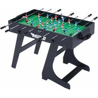 MUWO "Mondial" Indoor faltbarer Tischkicker schwarz MUWO "Mondial" Indoor faltbarer Tischkicker schwarz von MUWO