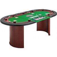 MUWO Pokertisch für 10 Spieler mit Dealerbereich und Chipablage grün MUWO Pokertisch für 10 Spieler mit Dealerbereich und Chipablage grün von MUWO