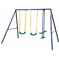 MUWO "Tabalu" Spielgerüst mit 2 Schaukeln und Wippe MUWO "Tabalu" Spielgerüst mit 2 Schaukeln und Wippe von MUWO