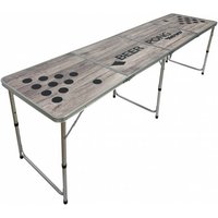 MUWO "Wood Look" Bierpong Tisch Set mit 22 Bechern von MUWO