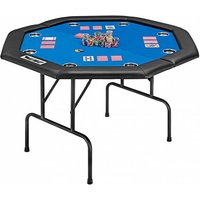 MUWO klappbarer Pokertisch für 8 Spieler blau MUWO klappbarer Pokertisch für 8 Spieler blau von MUWO