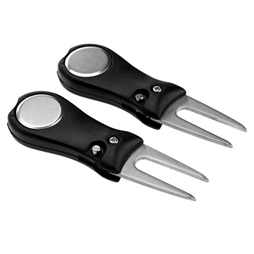 2Pcs Golf Tools Edelstahl Pitchgabel Golf Club Ball Putting Green Gabel Pitchmarken Golfer Kit 2Pcs Golf Tools Edelstahl Pitchgabel Golf Club Ball Putting Green Gabel Pitchmarken Golfer Kit von MUXSAM