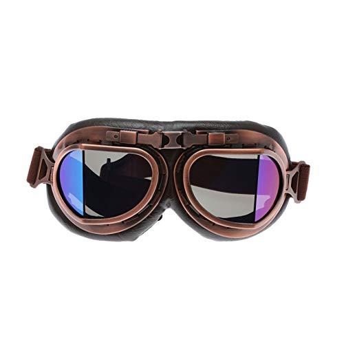 MUXSAM 1Stück Schutzbrillen Sonnenbrille Vintage Motorradbrille Fliegerbrille für Fahrrad Skibrillen Vintage Motorräder Brille für ATV Bike,Bunte MUXSAM 1Stück Schutzbrillen Sonnenbrille Vintage Motorradbrille Fliegerbrille für Fahrrad Skibrillen Vintage Motorräder Brille für ATV Bike,Bunte von MUXSAM