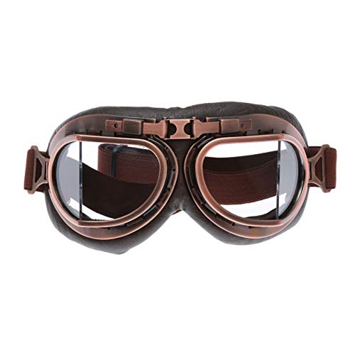 MUXSAM 1Stück Schutzbrillen Sonnenbrille Vintage Motorradbrille Fliegerbrille für Fahrrad Skibrillen Vintage Motorräder Brille für ATV Bike,Durchsichtig MUXSAM 1Stück Schutzbrillen Sonnenbrille Vintage Motorradbrille Fliegerbrille für Fahrrad Skibrillen Vintage Motorräder Brille für ATV Bike,Durchsichtig von MUXSAM