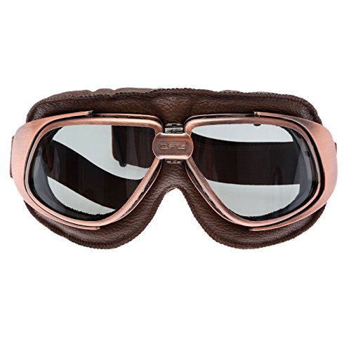 Retro Vintage Sonnenbrille Schutzbrille Pilot Motorrad Sport- Braun Glas Retro Vintage Sonnenbrille Schutzbrille Pilot Motorrad Sport- Braun Glas von MUXSAM