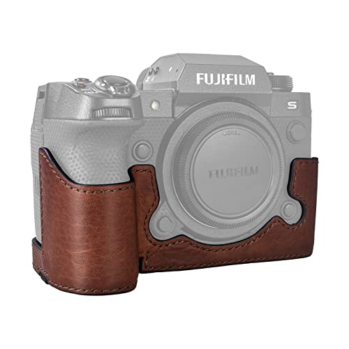 Fuji XH2S/XH2 Tasche, MUZIRI KINOKOO Echtleder-Schutzhülle kompatibel mit Fujifilm XH2S/X-H2S/XH2 SLR-Kamera – Braun Kameratasche Fuji XH2S/XH2 Tasche, MUZIRI KINOKOO Echtleder-Schutzhülle kompatibel mit Fujifilm XH2S/X-H2S/XH2 SLR-Kamera – Braun Kameratasche von MUZIRI KINOKOO