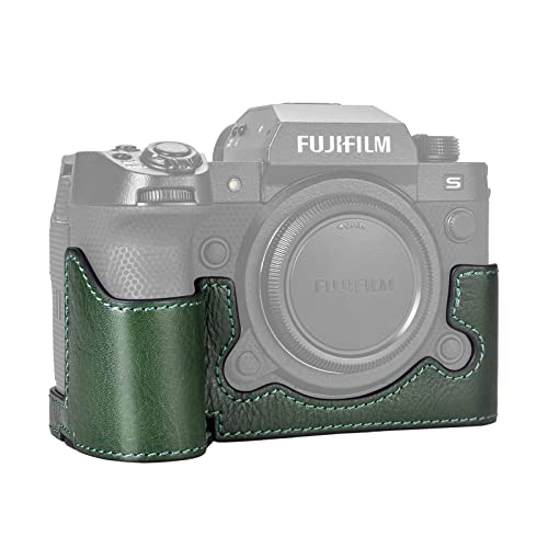 Fuji XH2S/XH2 Tasche, MUZIRI KINOKOO Echtleder-Schutzhülle kompatibel mit Fujifilm XH2S/X-H2S/XH2 SLR-Kamera – Grün Kameratasche Fuji XH2S/XH2 Tasche, MUZIRI KINOKOO Echtleder-Schutzhülle kompatibel mit Fujifilm XH2S/X-H2S/XH2 SLR-Kamera – Grün Kameratasche von MUZIRI KINOKOO