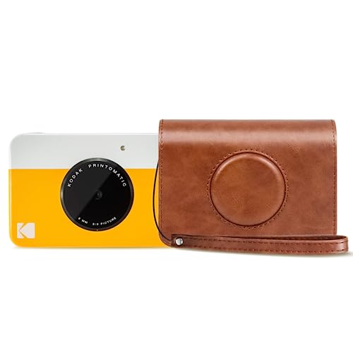 MUZIRI KINOKOO Printomatic Retro Tasche Kompatibel für Kodak Printomatic Kamera Schutzhülle Ledertasche mit Handschlaufe Braun MUZIRI KINOKOO Printomatic Retro Tasche Kompatibel für Kodak Printomatic Kamera Schutzhülle Ledertasche mit Handschlaufe Braun von MUZIRI KINOKOO
