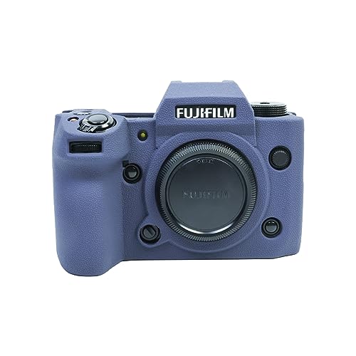 MUZIRI KINOKOO Fuji XH2 Tasche, weiche Silikon-Schutzhülle für Fujifilm Fuji XH2/X-H2 Kamera – Kratzfeste, schlanke Passform, weiche Gummi-Fuji XH2/X-H2-Abdeckung – Blau von MUZIRI KINOKOO