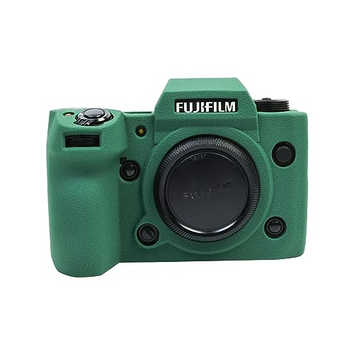 MUZIRI KINOKOO Fuji XH2 Tasche, weiche Silikon-Schutzhülle für Fujifilm Fuji XH2/X-H2 Kamera – Kratzfeste, schlanke Passform, weiche Gummi-Fuji XH2/X-H2-Abdeckung – Grün von MUZIRI KINOKOO