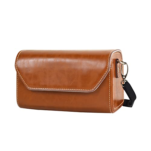 MUZIRI KINOKOO PU Leder Tasche für Fuji X100VI/X100V/Canon G5X G1X G1X2 G1X3/Pana. LX100 LX100M2 GF1 GF2 GF3/ Sony RX1 RX1R RX1R2/ Olympus Pen-F EP7 EPL1-EPL10 Kamera- mit Schultergurt - Braun MUZIRI KINOKOO PU Leder Tasche für Fuji X100VI/X100V/Canon G5X G1X G1X2 G1X3/Pana. LX100 LX100M2 GF1 GF2 GF3/ Sony RX1 RX1R RX1R2/ Olympus Pen-F EP7 EPL1-EPL10 Kamera- mit Schultergurt - Braun von MUZIRI KINOKOO