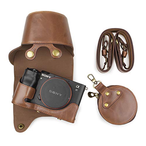 MUZIRI KINOKOO Kameratasche für Sony A7C und 28–60 mm Objektivschutzhülle Sony Alpha 7C mit Schultergurt, Aufbewahrungstasche, kaffeefarben MUZIRI KINOKOO Kameratasche für Sony A7C und 28–60 mm Objektivschutzhülle Sony Alpha 7C mit Schultergurt, Aufbewahrungstasche, kaffeefarben von MUZIRI KINOKOO