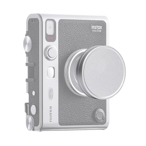 MUZIRI KINOKOO Objektivdeckel für Fuji Instax Mini EVO, Staubdichter Objektivdeckel Zubehör aus Aluminiumlegierung für Instax Mini EVO mit Beflockung innen – Silberfarben MUZIRI KINOKOO Objektivdeckel für Fuji Instax Mini EVO, Staubdichter Objektivdeckel Zubehör aus Aluminiumlegierung für Instax Mini EVO mit Beflockung innen – Silberfarben von MUZIRI KINOKOO
