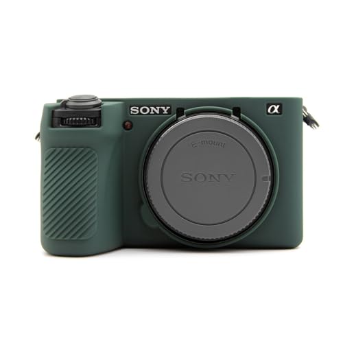 MUZIRI KINOKOO Silikon Tasche für Sony A6700, Weiche Schutzhülle für Sony A6700/ Alpah 6700 Digitalkamera – Kratzfeste Schlanke A6700 Silikonhülle – Glatte Oberfläche Grün von MUZIRI KINOKOO